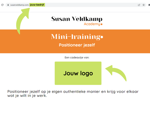 Mini-training voor bedrijven Susan Veldkamp Academy